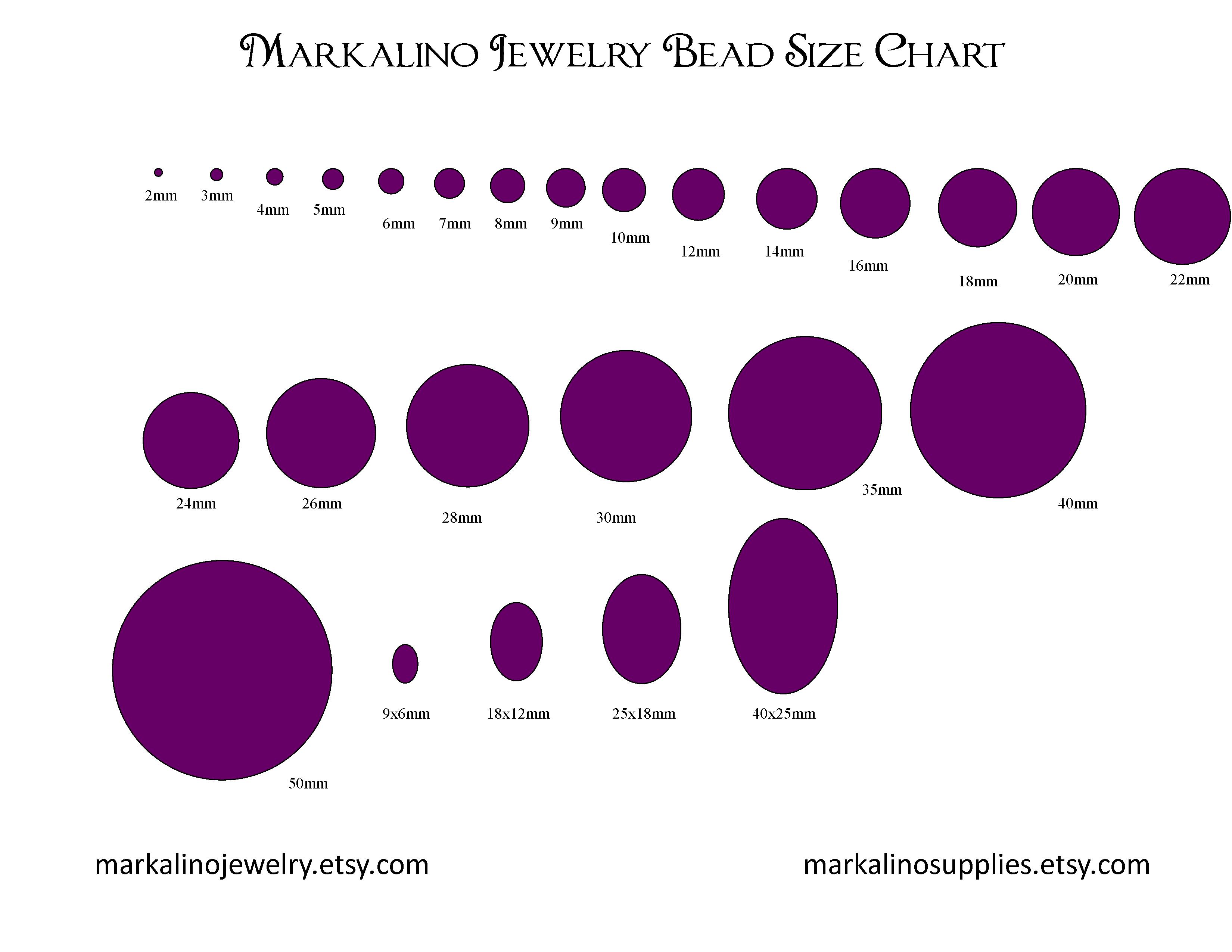 Bead Size Chart